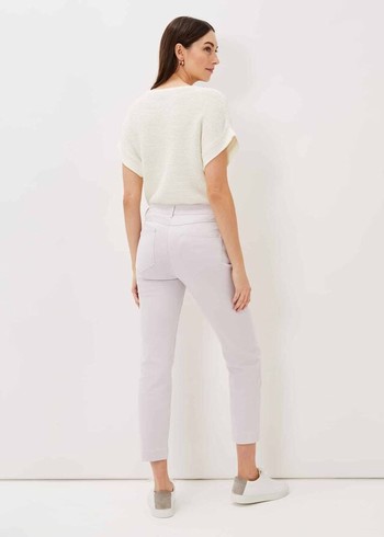 Phase Eight Ramona Straight Leg Jeans White Canada | CFEDJW-362